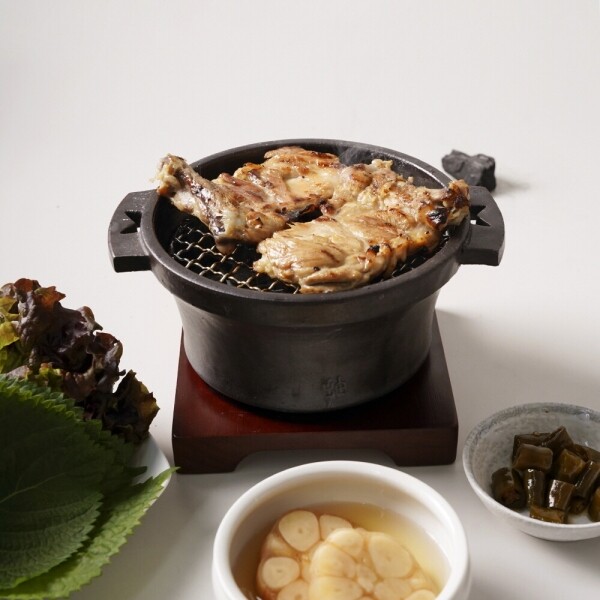 황토집숯불닭갈비,춘천 숯불 소금닭갈비 500g 고소한 아이간식 소금구이